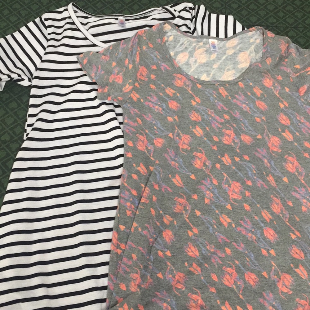 Lularoe shirts size xxs lot of 2